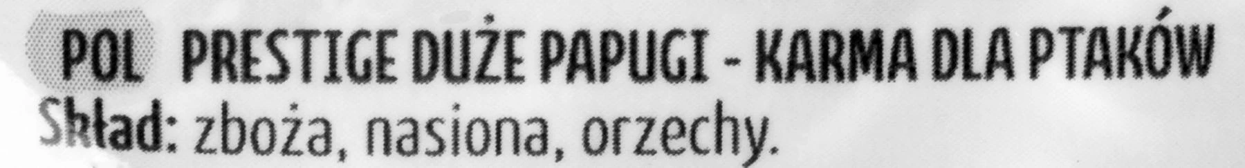 Versele-Laga nv Prestige Parrots - didelių papūgų lesalas, 1kg
