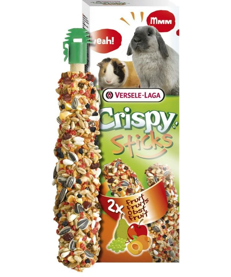 Versele Laga Bfb Plus Kft Crispy sticks traškūs dekoratyvinių triušių ir jūrų kiaulyčių gardėsiai su vaisiais 2 vnt