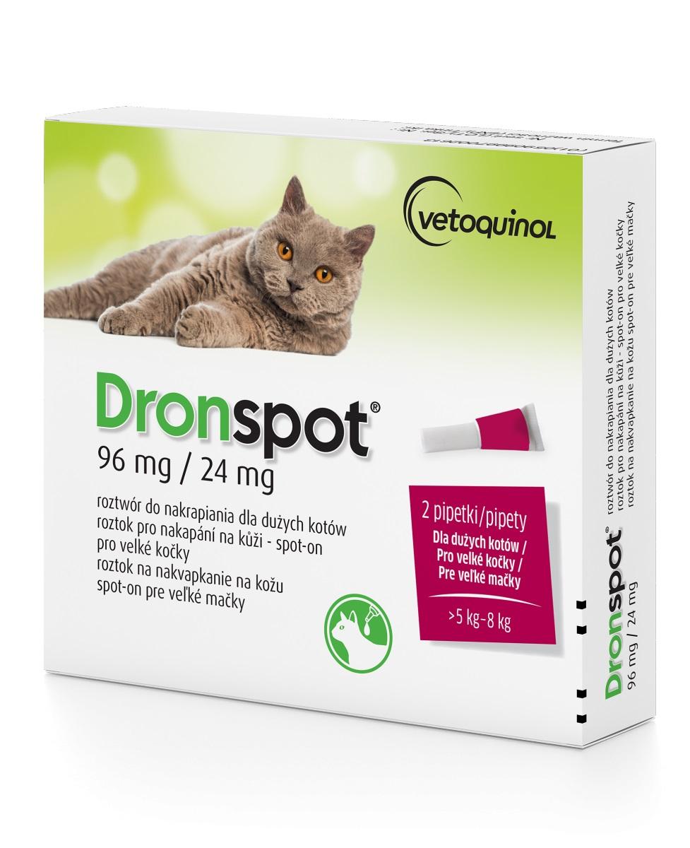 VETOQUINOL Dronspot worming drops for cats 58kg Varle.lt