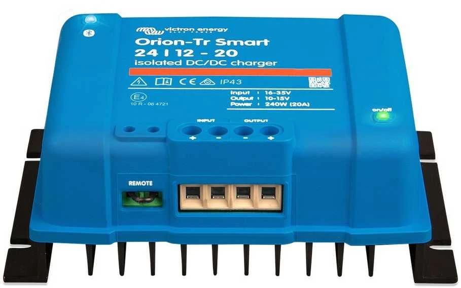 Victron Energy Izoliuotas nuolatinės srovės (DC-DC) įkroviklis Orion-Tr Smart 24/12-20A