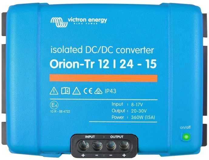 Victron Energy Orion-Tr 12/24-15a 360 W automobilinis keitiklis (ori122441110)