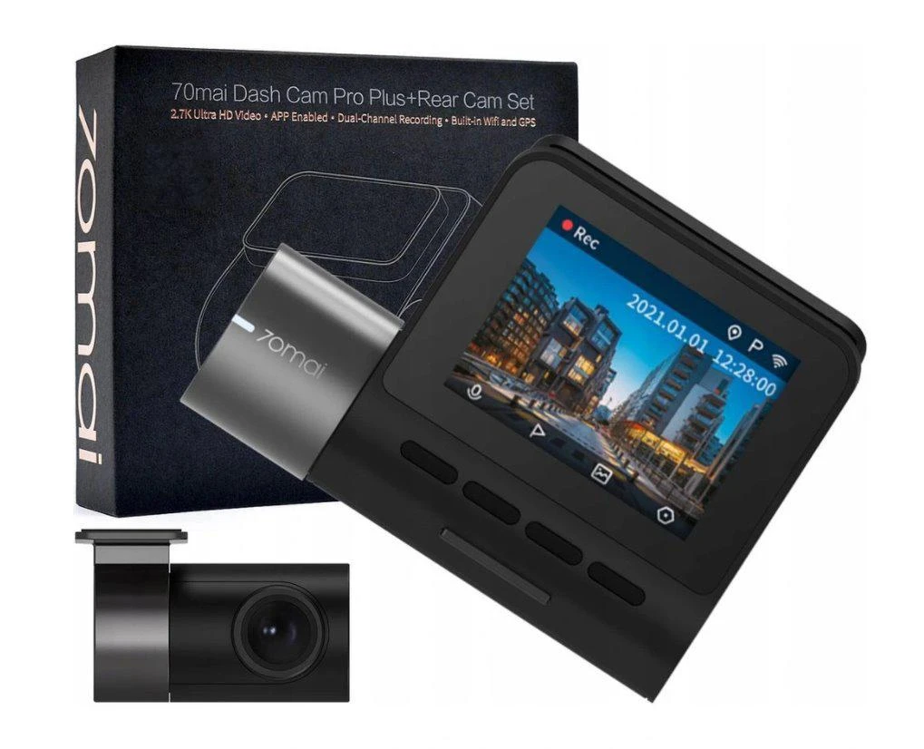 Vaizdo registratorius 70mai Dash Cam Pro Plus+ (A500s) su RC06 galinio vaizdo kamera