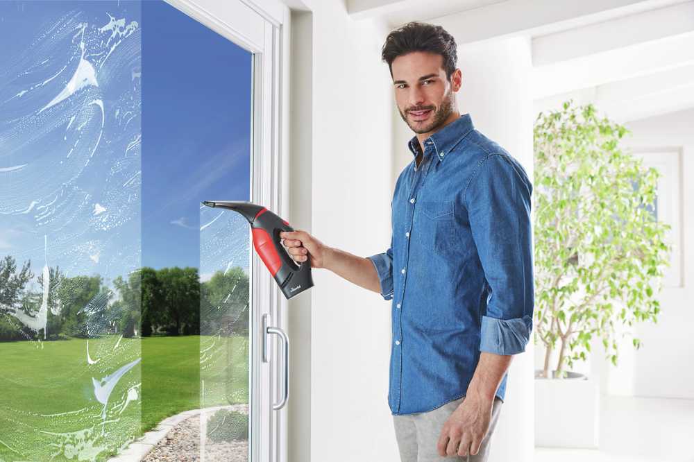 Window Vacuum Cleaner Vileda Windomatic Power 0.1 L Juodas, Raudona