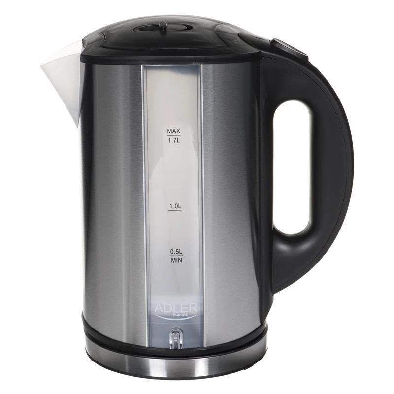Adler | Virdulys | AD 1216 | Standard | 2000 W | 1.7 L | Nerūdijantis plienas | 360° rotational base