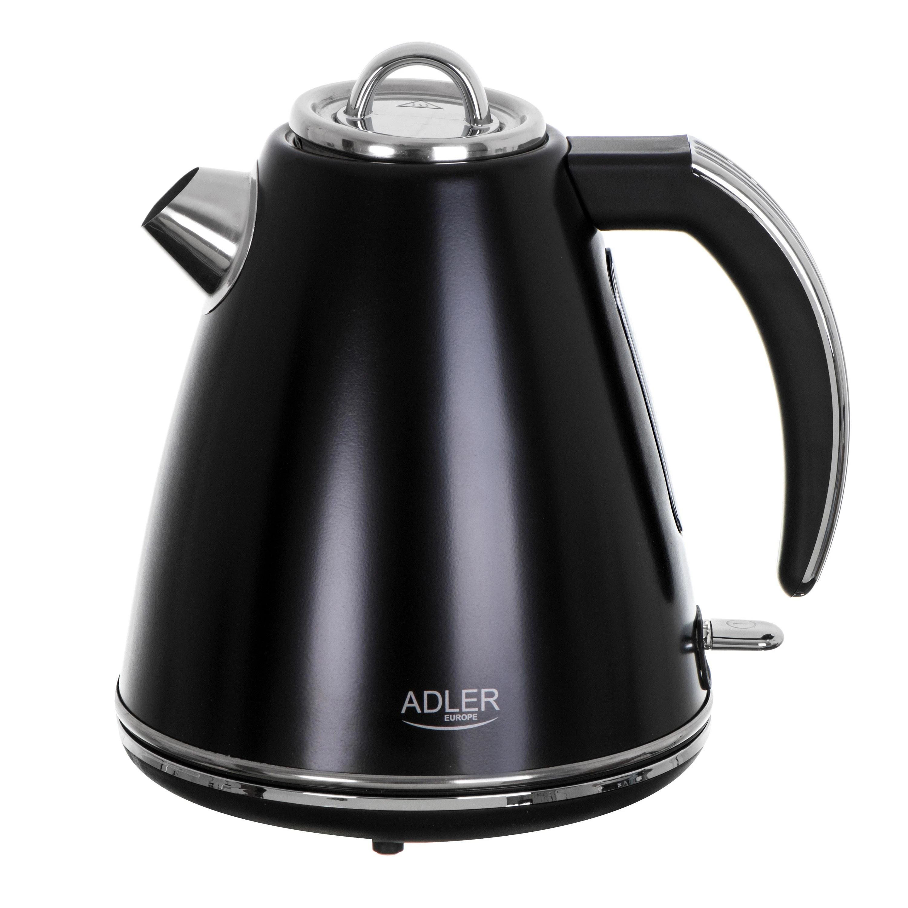 Adler | Virdulys | AD 1343b | Electric | 2200 W | 1.5 L | Nerūdijantis plienas | 360° rotational base | Juodas