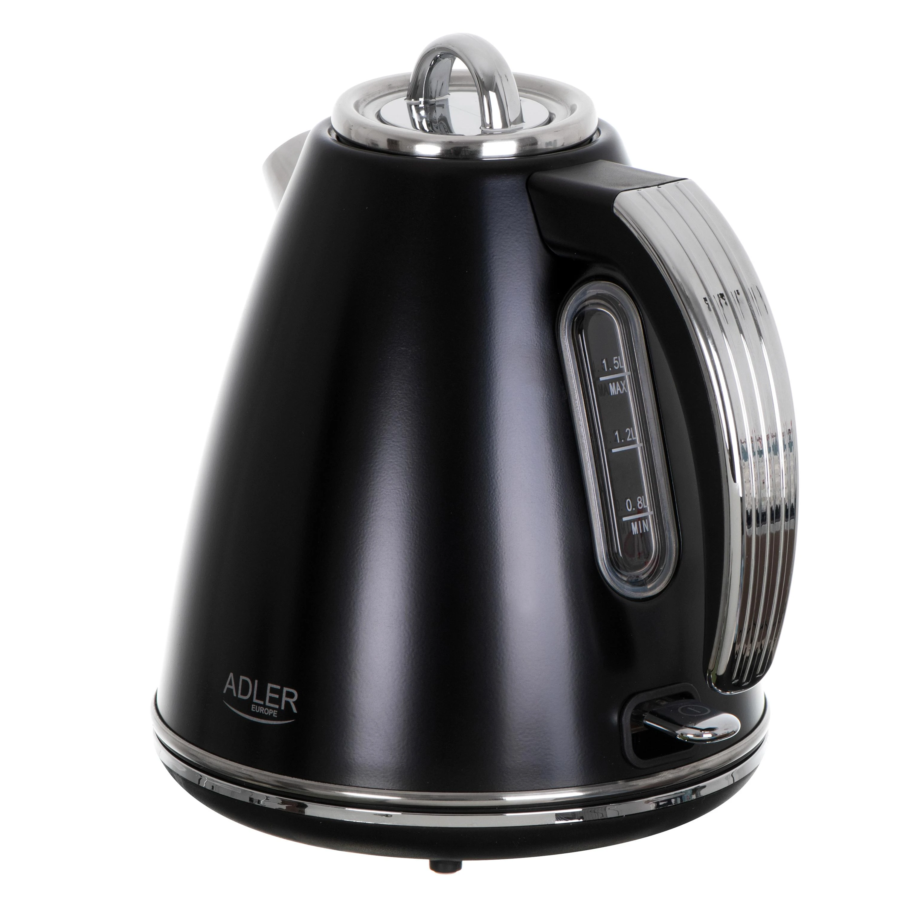 Adler | Virdulys | AD 1343b | Electric | 2200 W | 1.5 L | Nerūdijantis plienas | 360° rotational base | Juodas