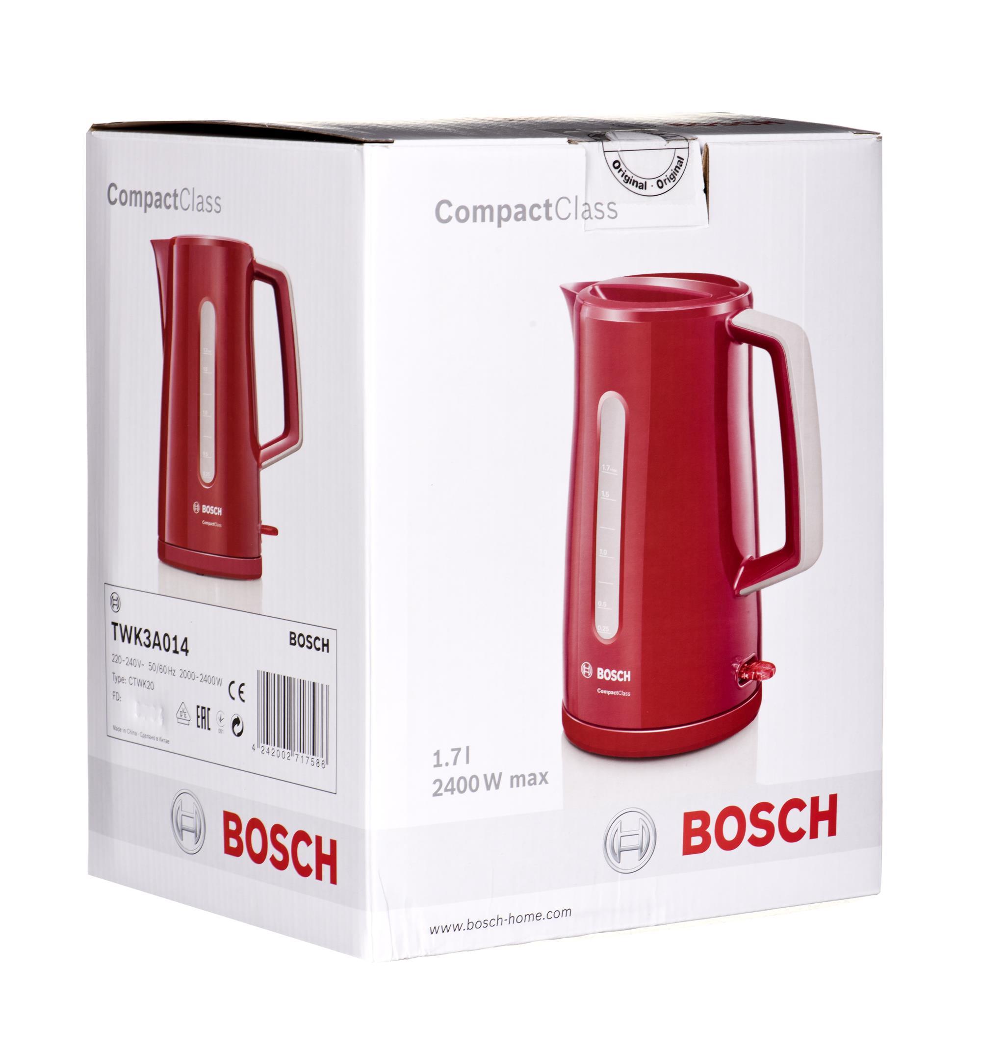 Virdulys Bosch 1,7l raudonas TWK 3A014, modelis - TWK3A014, žema kaina ...