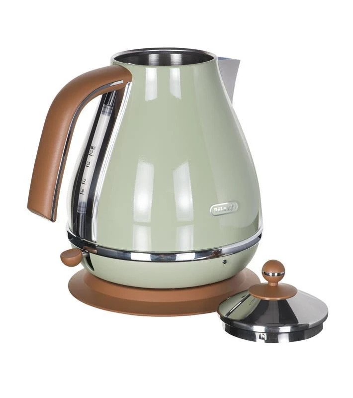 DELONGHI Icona Vintage Virdulys KBOV 2001.GR, 1,7L, 2000W, Nerūdijantis plienas, Žalias/Brown