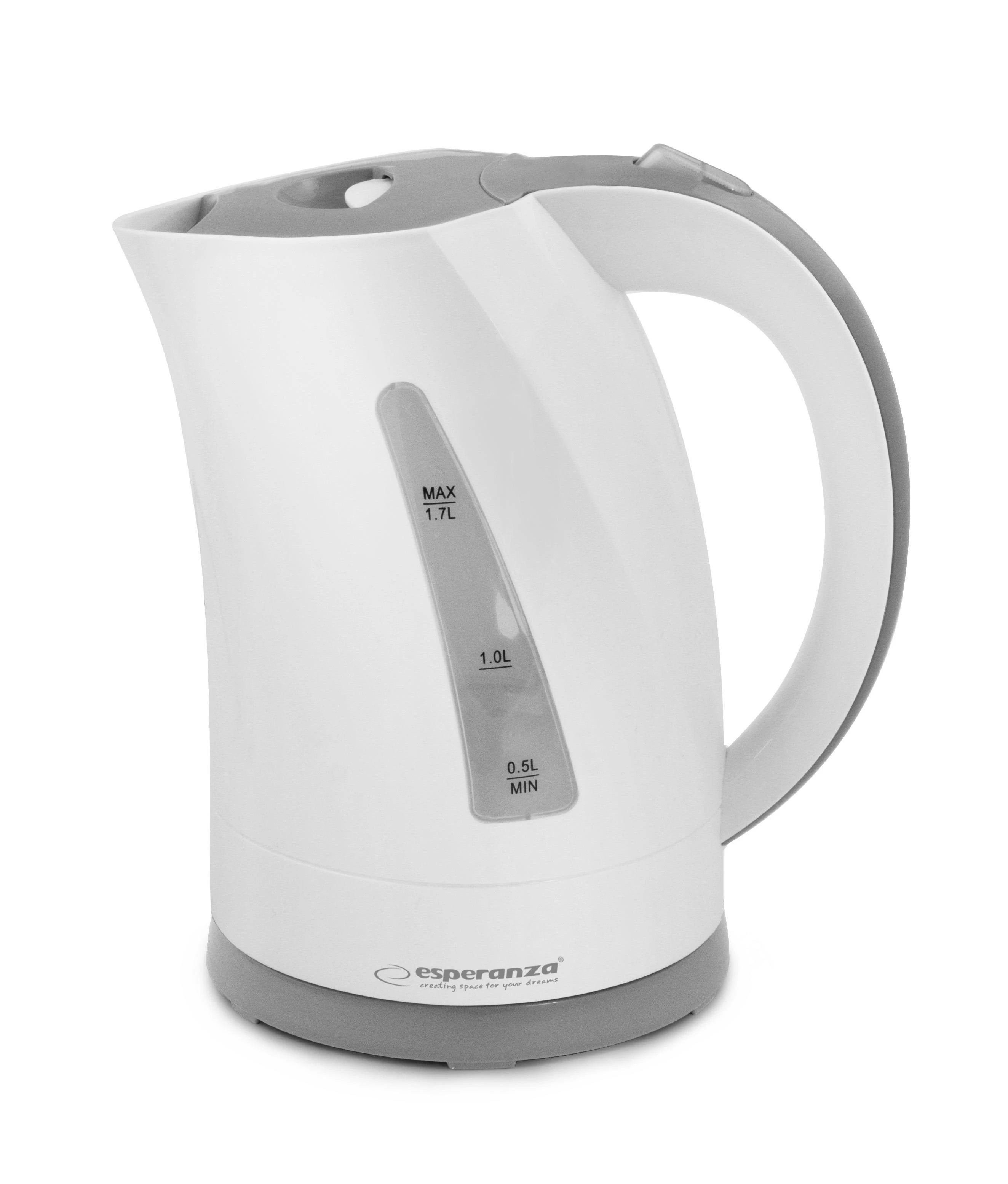 Virdulys electric Esperanza Amazon EKK022 (2200W 1.7l, beige color, graphite juodos spalvos)