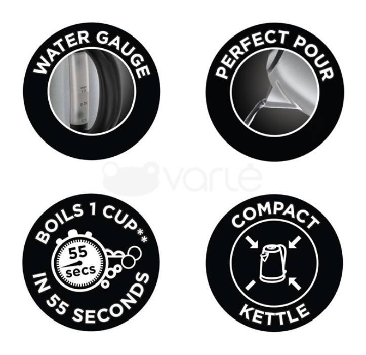 Russell Hobbs Virdulys elektrinis Russel Hobbs Victory 24990-70 (2400W 1l, sidabrinis spalva)