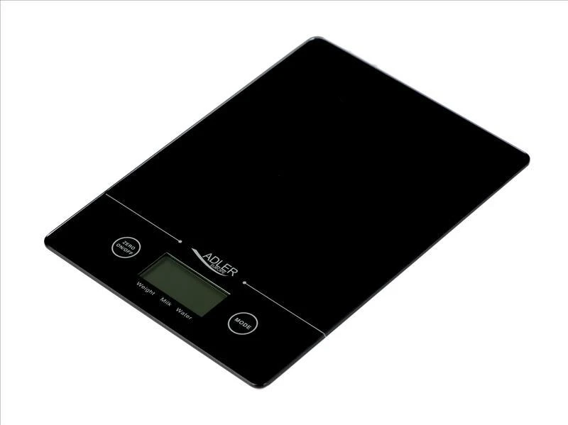 Adler | Virtuvinės svarstyklės | Adler AD 3138 | Maksimalus svoris (talpa) 5kg | Graduacija 1 g | Ekrano tipo LCD | Juodas