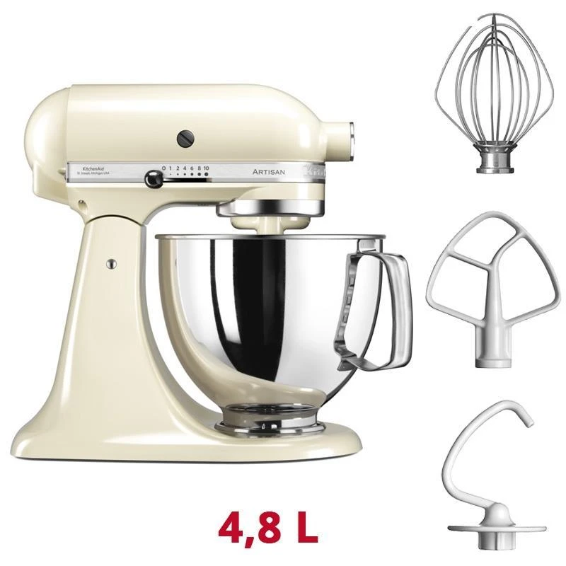 Virtuvinis kombainas KitchenAid Artisan 5KSM125, 4,8 l, Kreminės gelsvos spalvos
