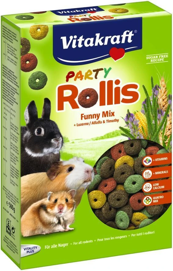 Vitakraft Chovex Sro Rollis party 500g riestainiai graužikams