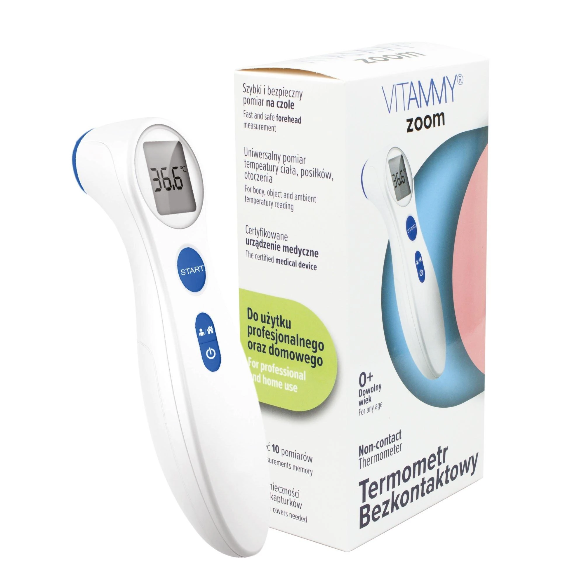 Bekontaktis termometras Vitammy Zoom