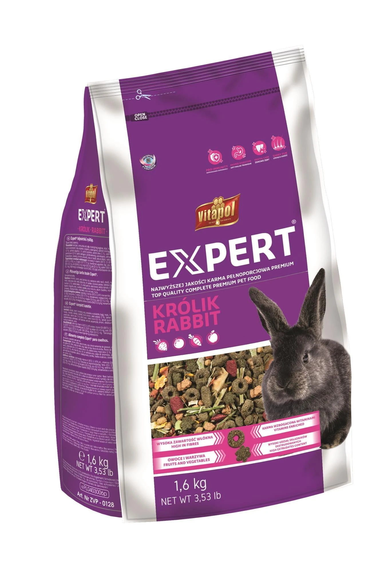 Triušių Maistas - VITAPOL Expert - 1,6kg