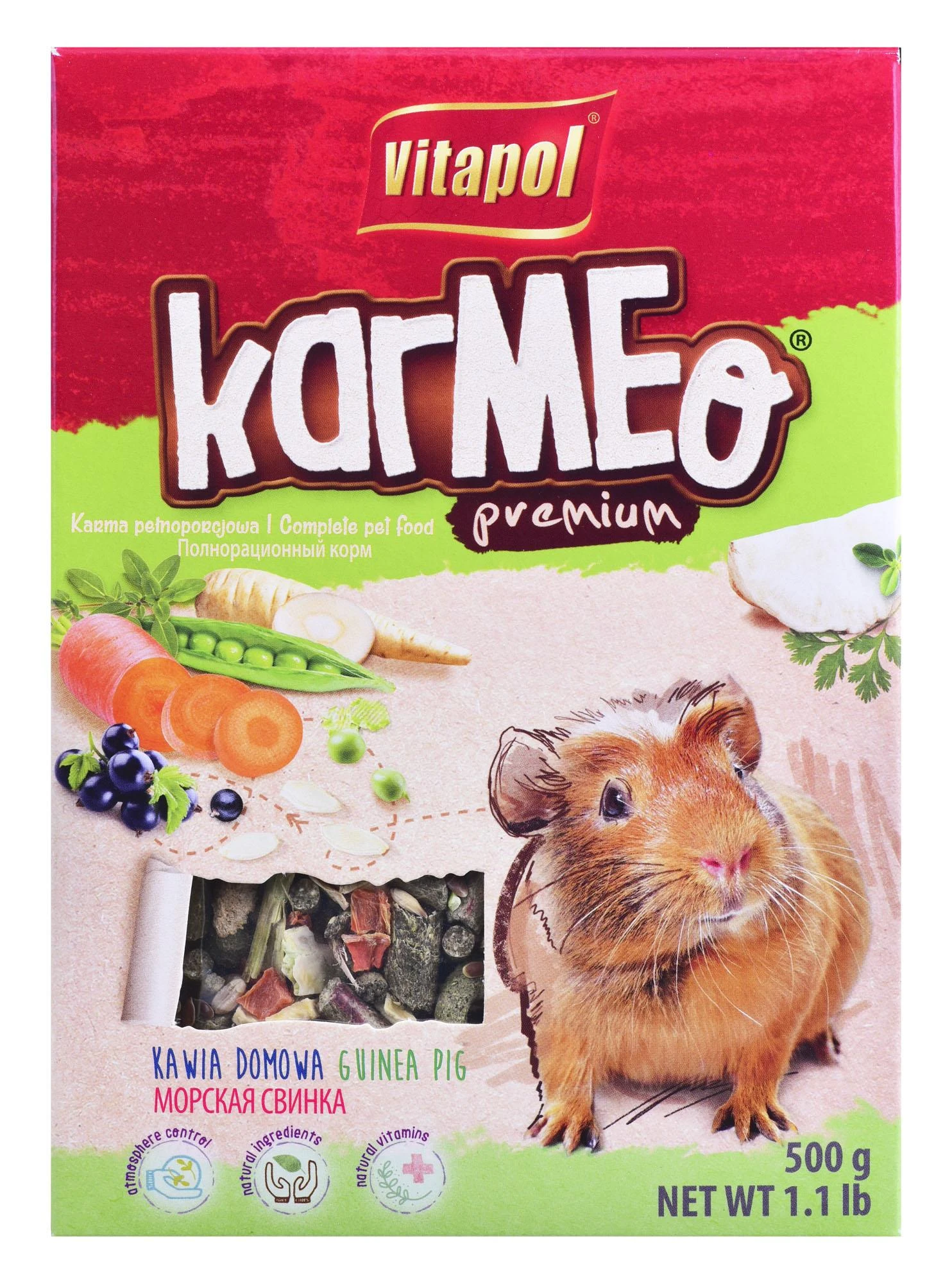 Vitapol visavertis pašaras jūros kiaulytėms 500g