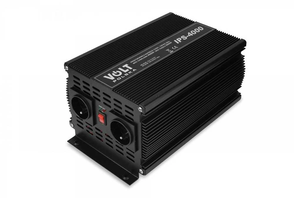 Volt Polska IPS-4000 įtampos keitiklis su dviem lizdais