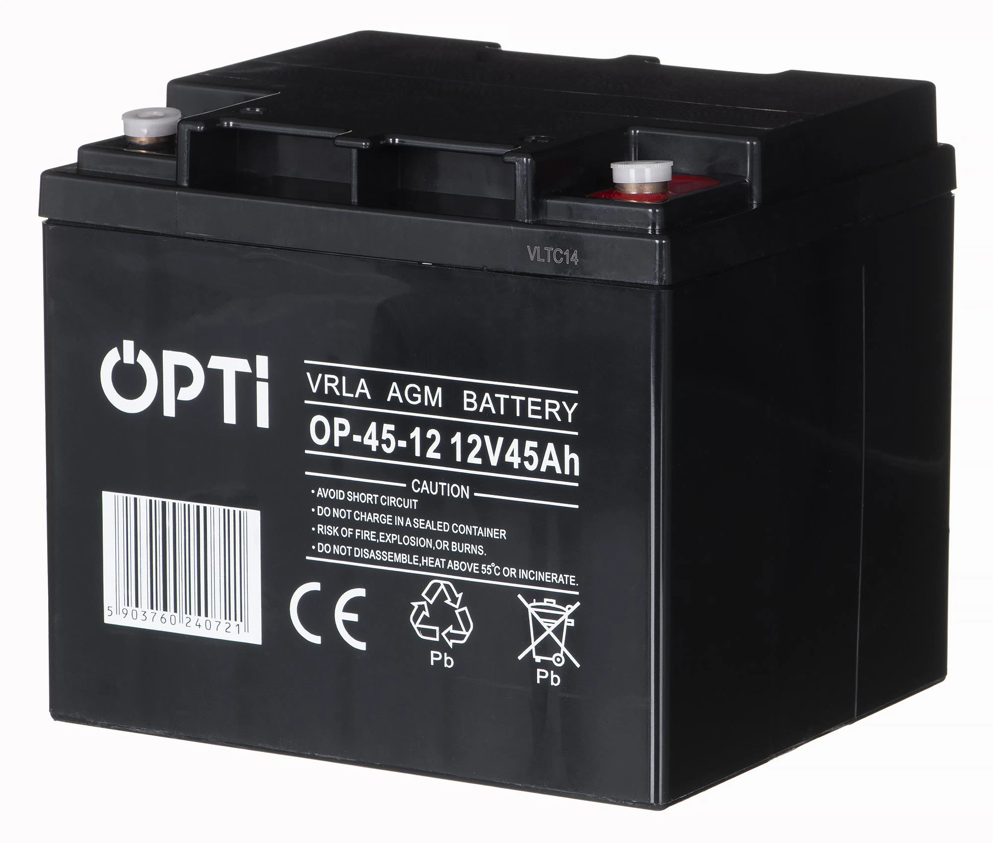 Volt Naudotas OPTI 12V/45Ah akumuliatorius (Atnaujinta)