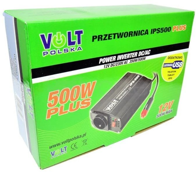 Inverteris Volt IPS-500 Plus - 12VDC/230VAC 350/500W