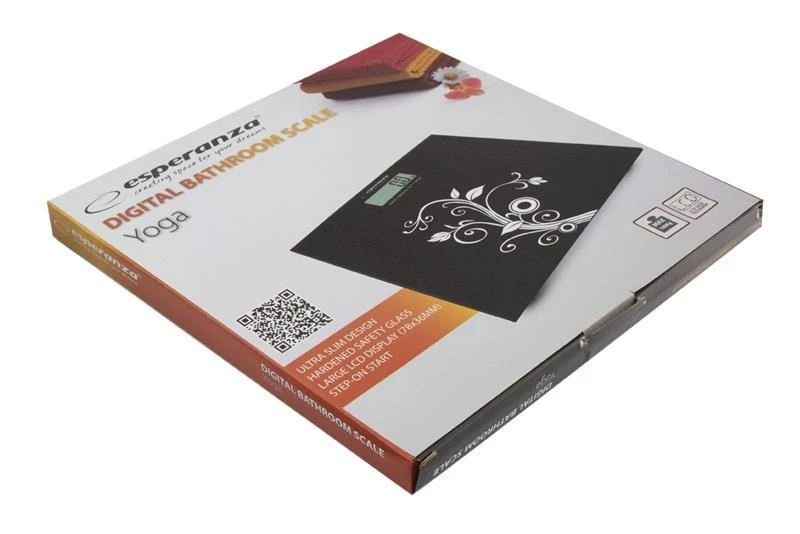 Vonios svarstyklės Esperanza Yoga EBS003 (juodos spalvos)