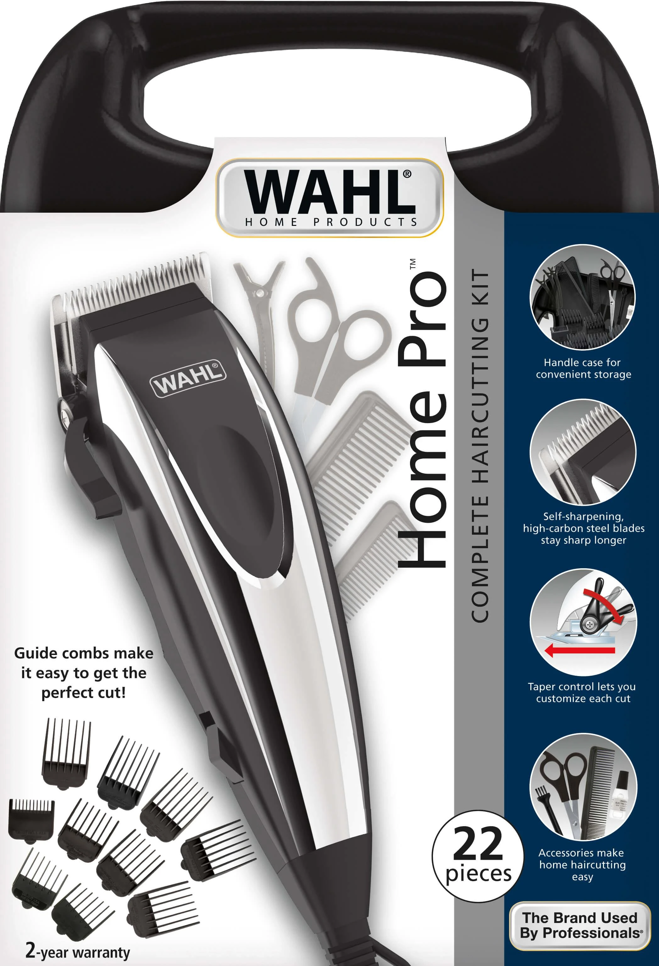 Wahl 09243-2616 Home Pro Juodas, Metallic