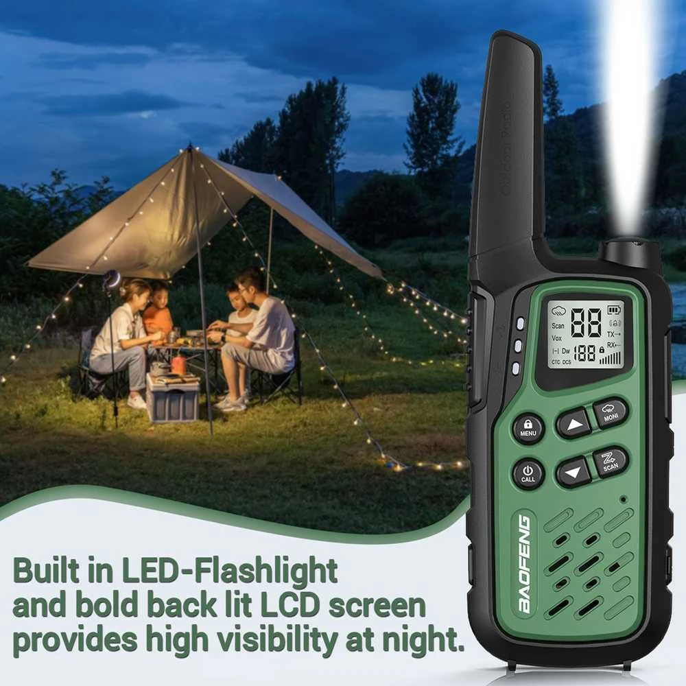 Walkie-Talkie Baofeng BF-T25E Žalias, 2 pieces