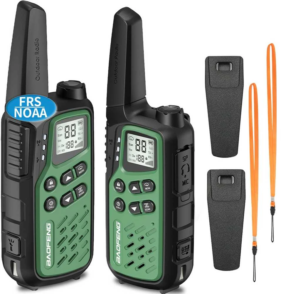Walkie-Talkie Baofeng BF-T25E Žalias, 2 pieces
