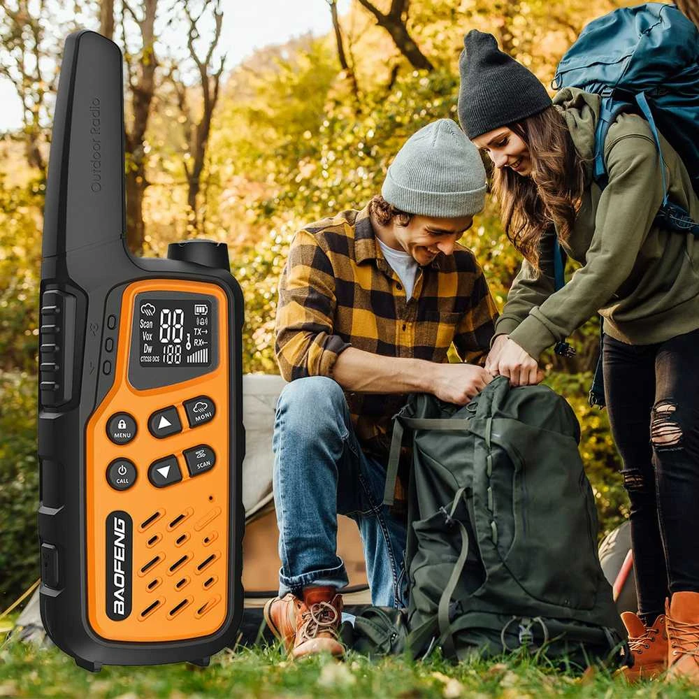 Walkie-Talkie Baofeng BF-T25E Oranžinis, 2 pieces