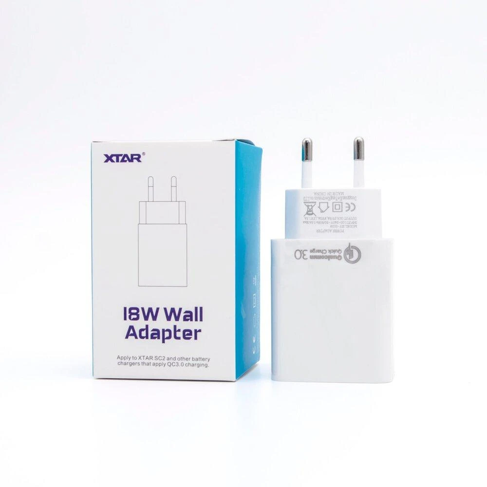 Įkroviklis - XTAR QC3.0 Sieninis Pakrovėjas USB Energijos Šaltinis Baltas