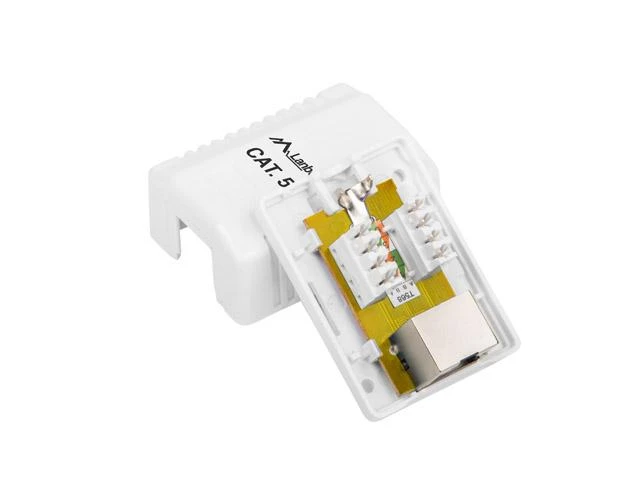 LANBERG OS5-0001-W FTP Data Box 1 prievado RJ45 ekranuotas kat. 5E