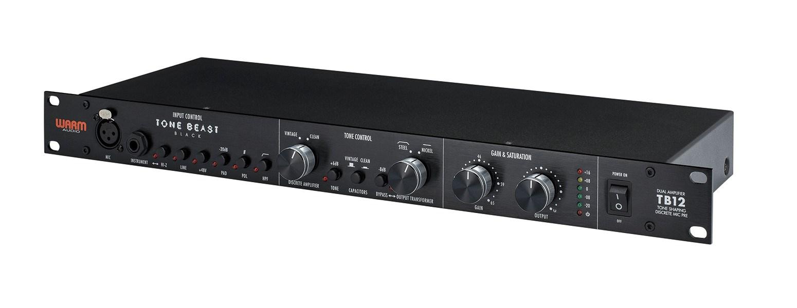 Warm Audio Šiltas audio tb12 juodas - mikrofono pirminis stiprintuvas