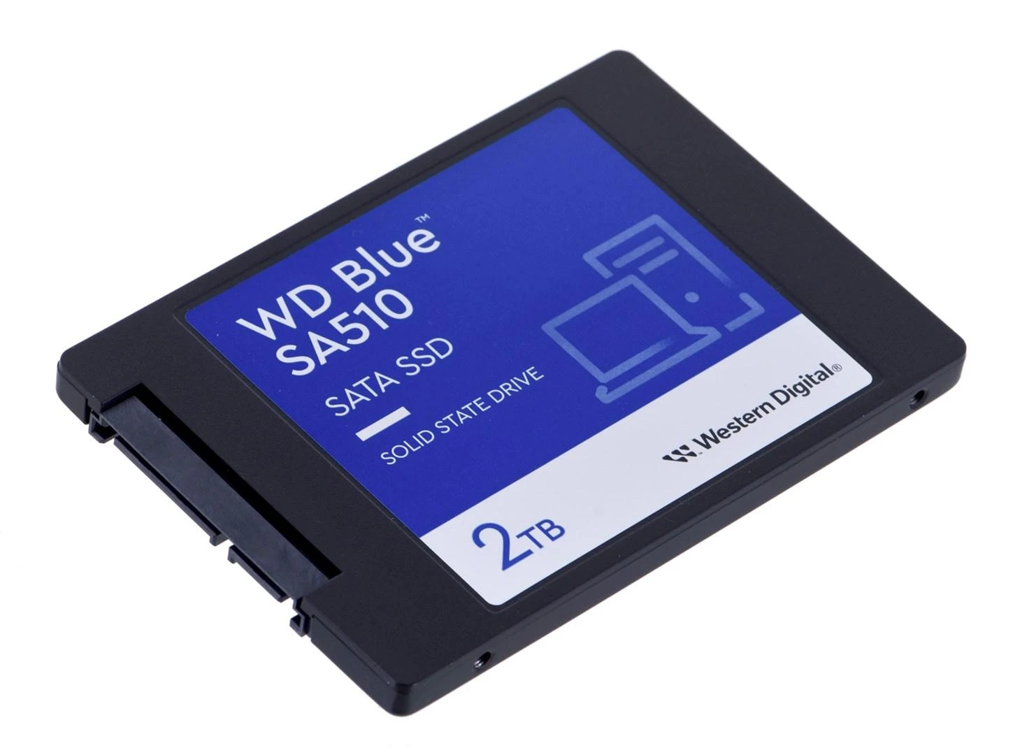 WD Mėlyna SA510 SSD 2TB SATA III 6Gb/s korpusas 2.5" 7mm vidinė po vieną pakuotę, maitinamas „SANDISK“
