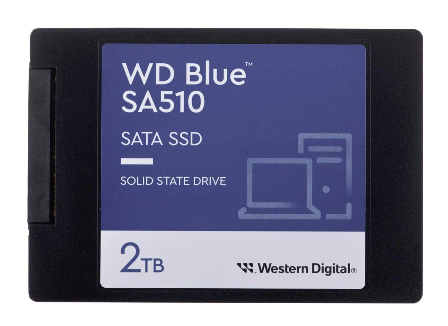 WD Mėlyna SA510 SSD 2TB SATA III 6Gb/s korpusas 2.5" 7mm vidinė po vieną pakuotę, maitinamas „SANDISK“