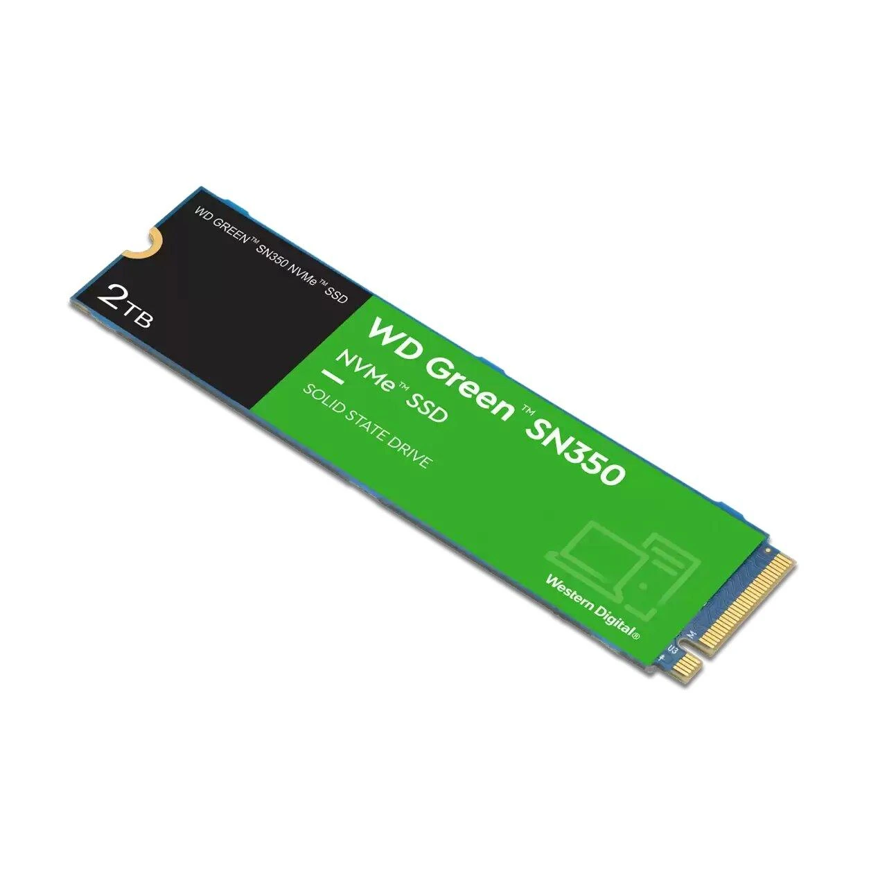 Western Digital WD Žalias SN350 NVMe SSD 2TB M.2 2280 PCIe Gen3 8Gb/s