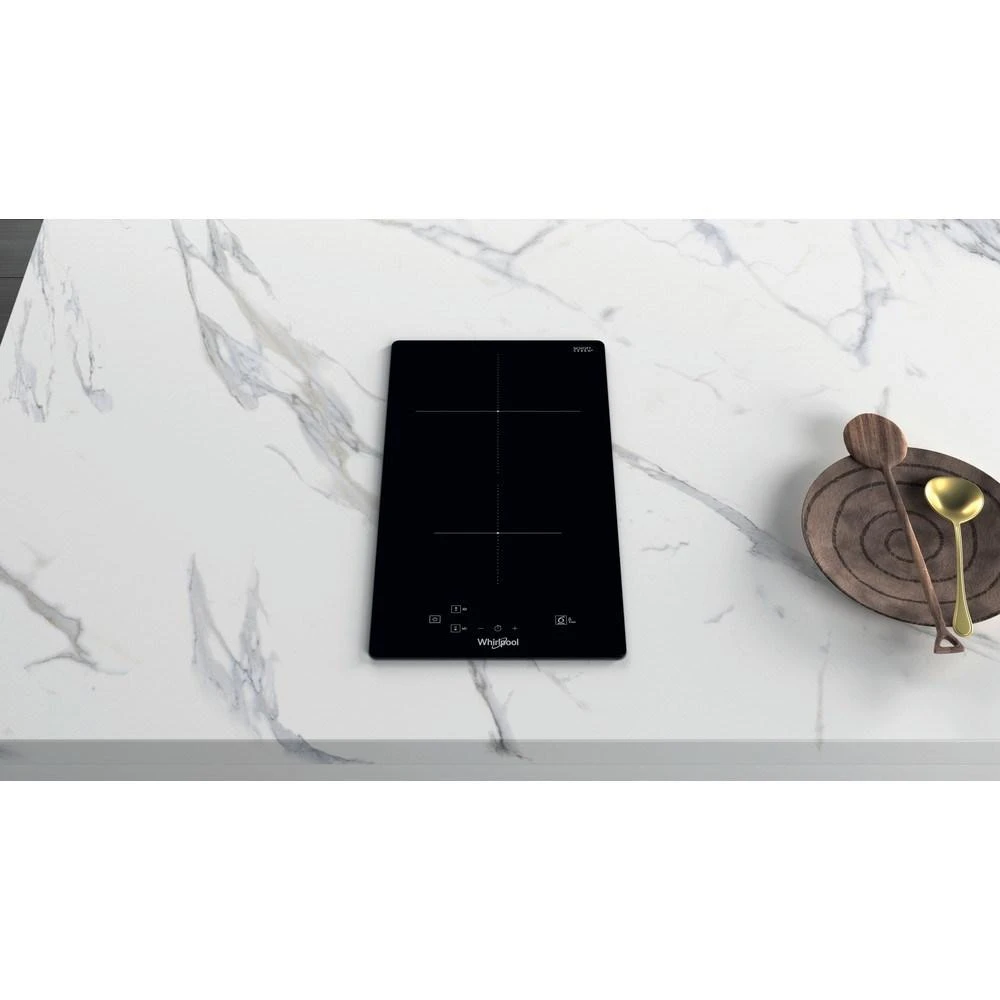 Kaitlentė Whirlpool WS Q0530 NE viryklė Juoda Įmontuoti 28 cm Indukcinė viryklė, padalyta į sritis 2 zone(s)