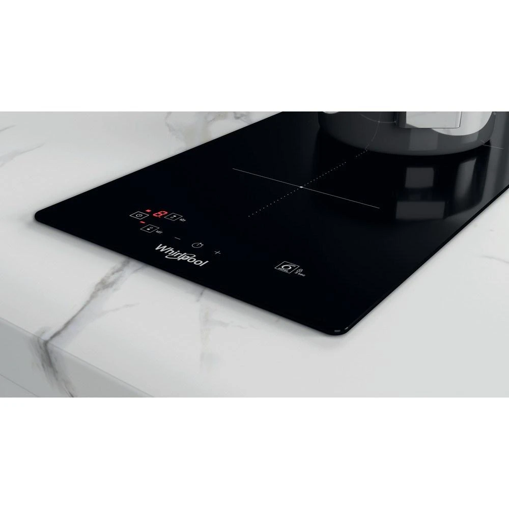 Kaitlentė Whirlpool WS Q0530 NE viryklė Juoda Įmontuoti 28 cm Indukcinė viryklė, padalyta į sritis 2 zone(s)