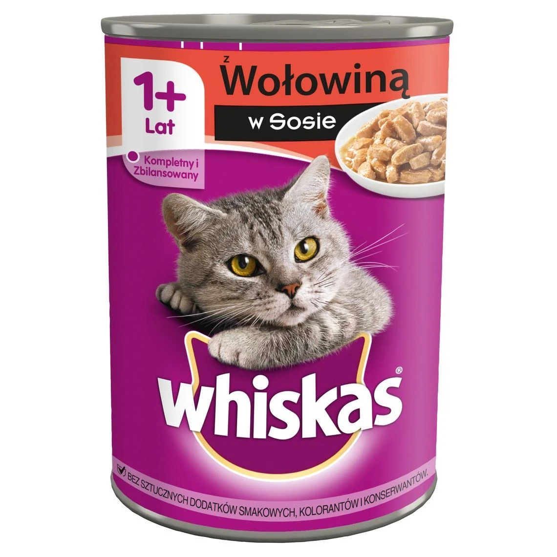 Sausas Kačių Maistas - Whiskas Jautiena Padaže 400g