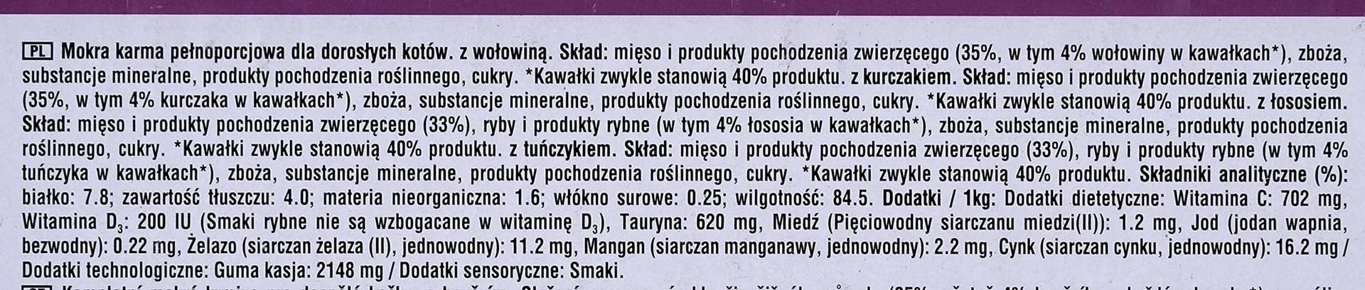 Drėgnas Kačių Maistas - Whiskas Mišrių Mėgstamiausių Su Želė 40x85 g