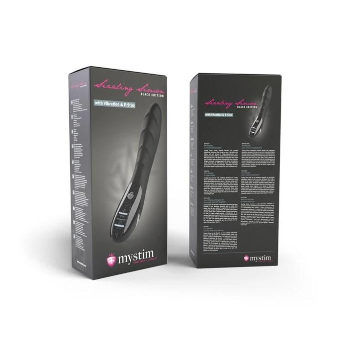 Mystim - Sizzling Simon eStim Vibrator Juodas