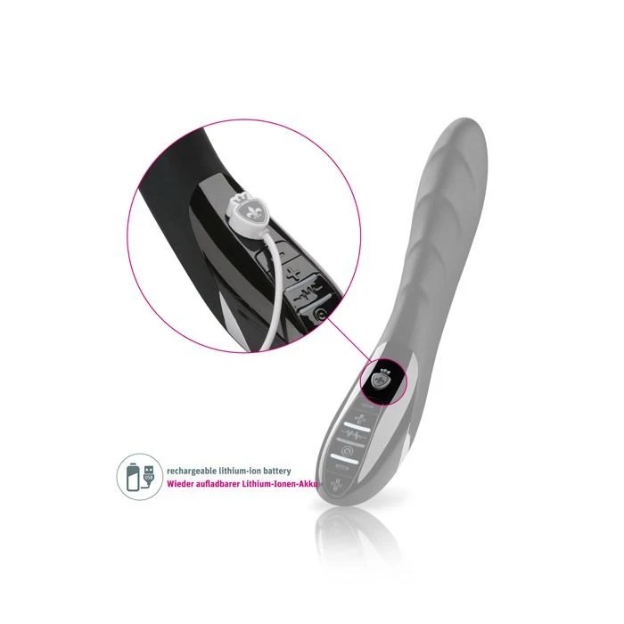 Mystim - Sizzling Simon eStim Vibrator Juodas