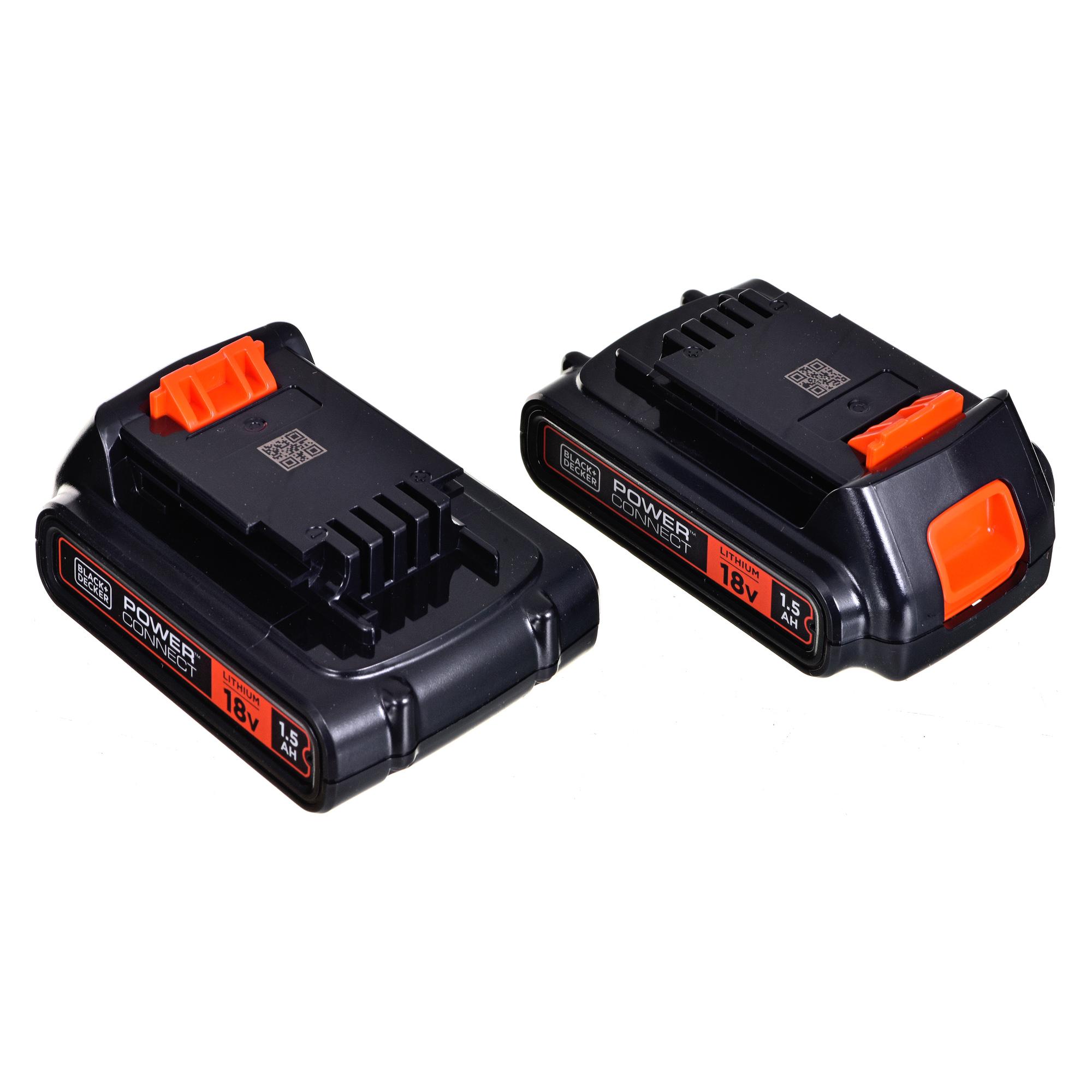 Black & Decker Juodas + DECKER PLAKŠKAS GRĄŽAS 18V 2x1,5Ah + 80vnt PRIEDAI