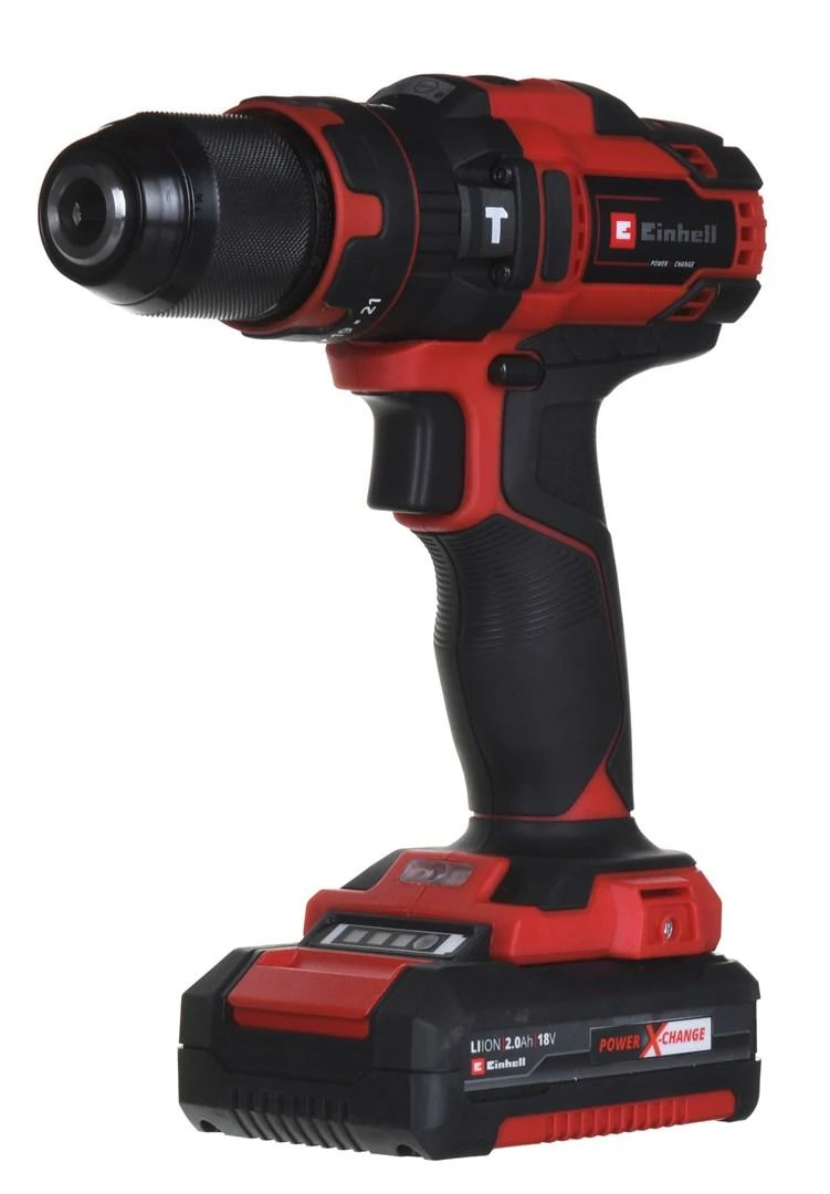 Einhell smūginis suktuvas gręžtuvas TE-CD 18/40 Li-i + 64 priedai (2×2,0Ah) 4513992