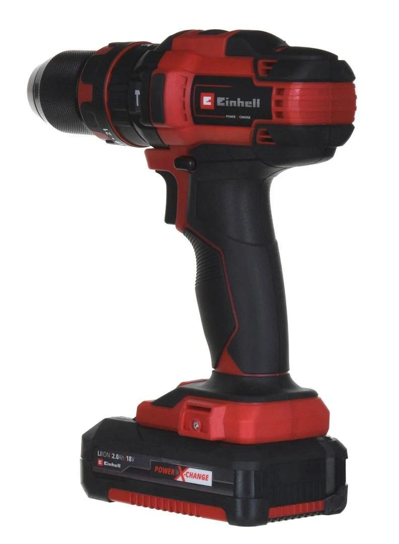 Einhell smūginis suktuvas gręžtuvas TE-CD 18/40 Li-i + 64 priedai (2×2,0Ah) 4513992