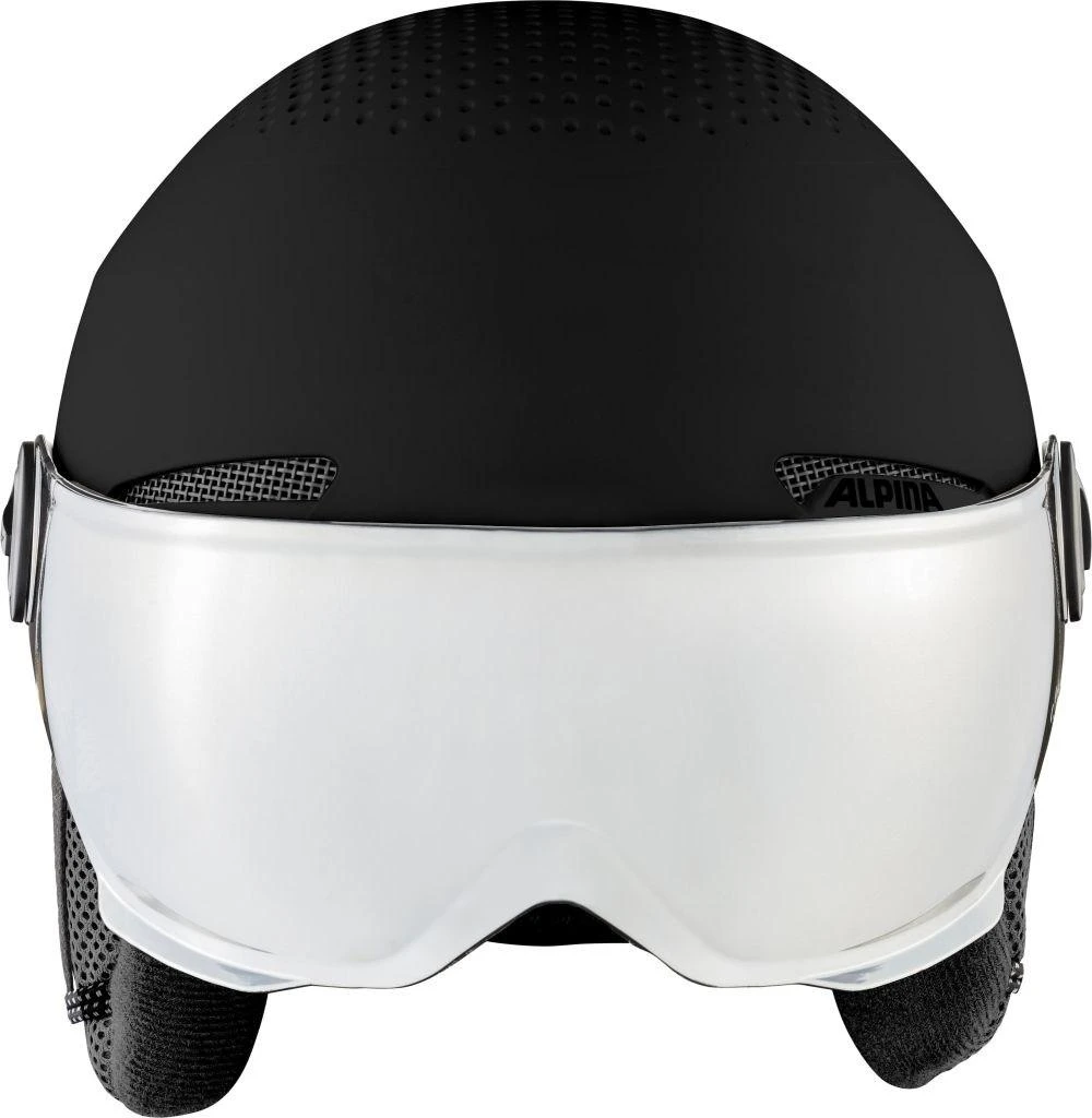 Žiemos Sporto Šalmas - Alpina Arber Visor Q Lite Juodas Matinis 54-58 cm
