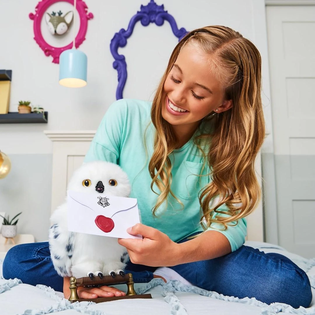HARRY POTTER Hario Poterio pelėda Hedviga, 30 cm aprašymas - Prekės nuotrauka