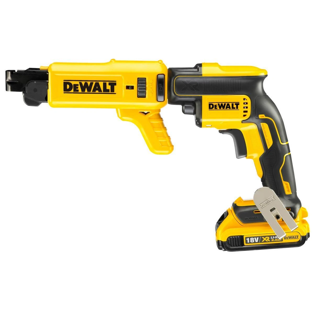 DeWalt akumuliatorinis suktuvas su sraigtų dėtuve