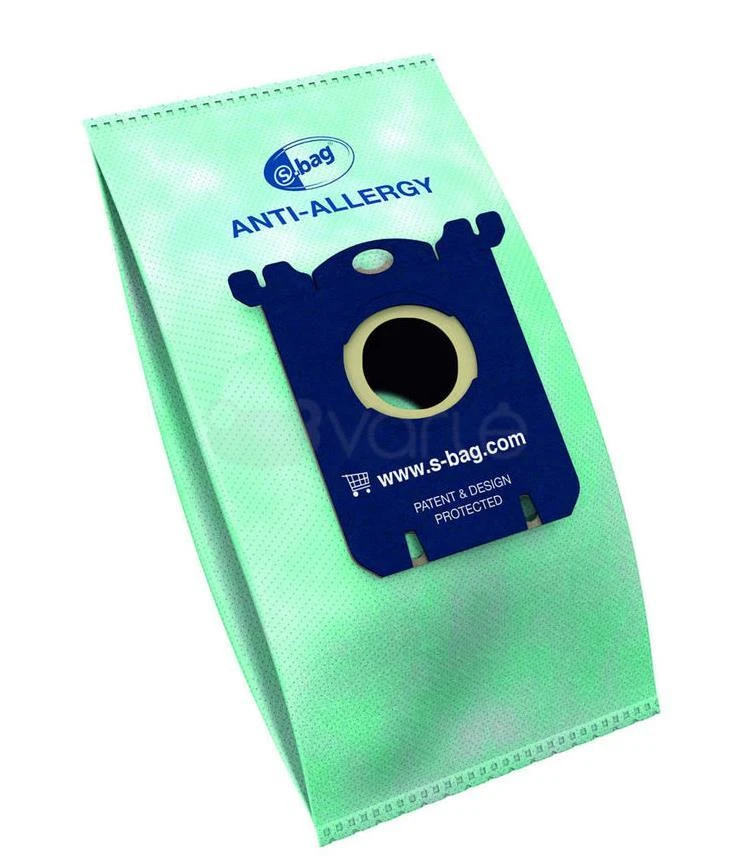 Philips s-bag Dulkių siurblių maišeliai FC8022/04 4 x dulkių maišeliai Vienas standartas tinka visiems Antialerginiam filtravimui
