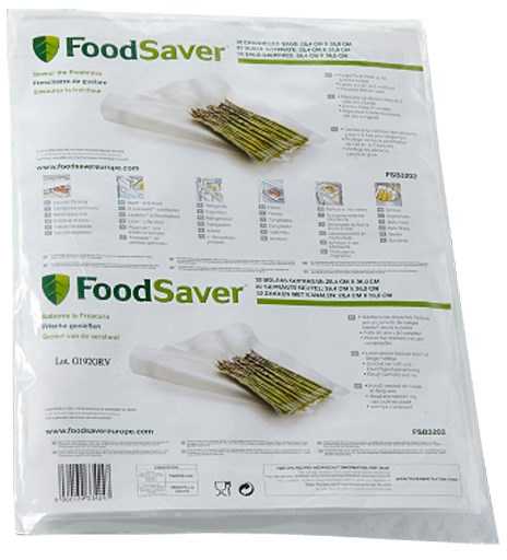 Food Saver Vakuuminiai Maišeliai - Macom 3201 Stačiakampis 32 Vnt. Balta
