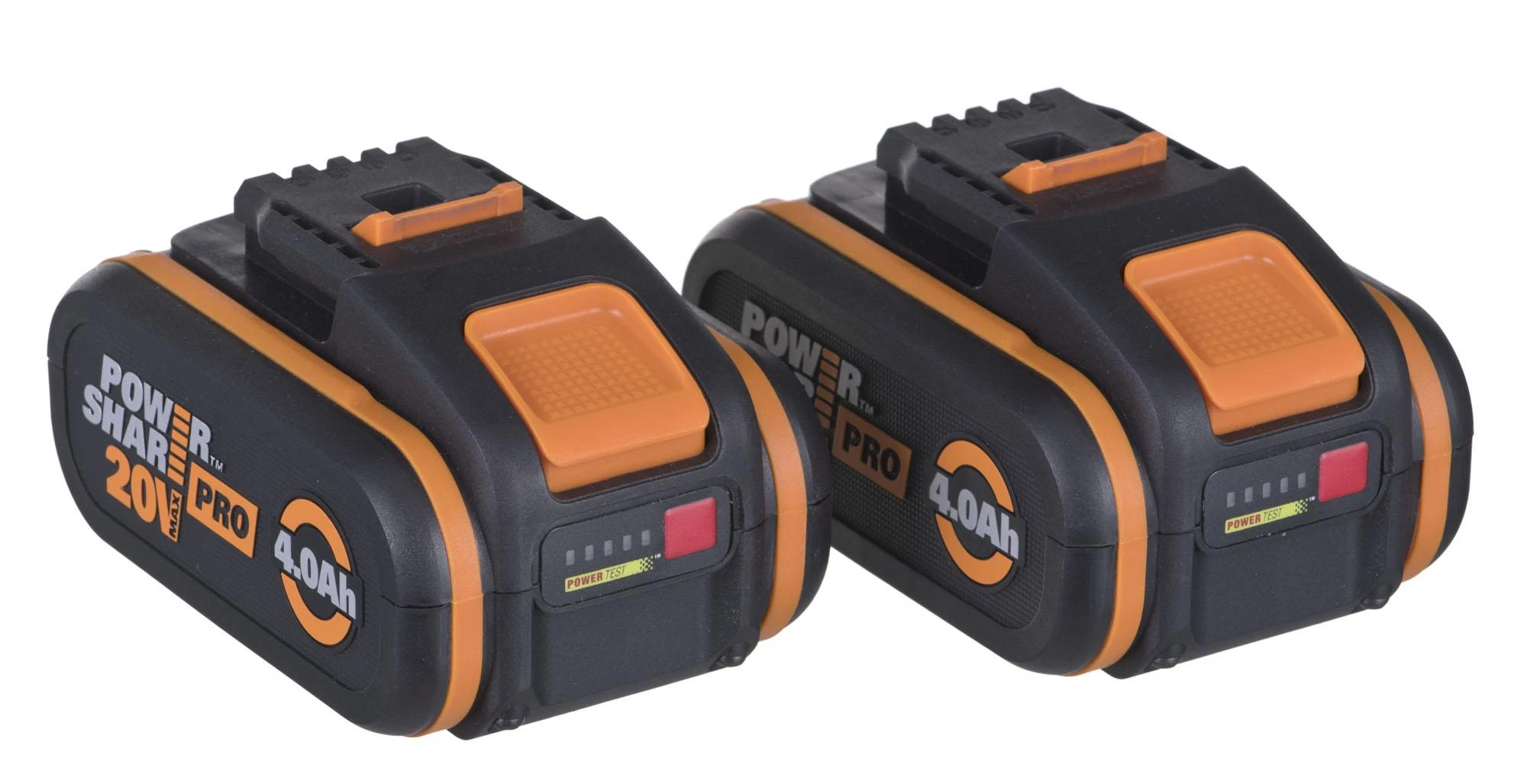Grandininis pjūklas Worx WG385E; 2x20 V; 2x4,0 Ah; 40 cm juosta