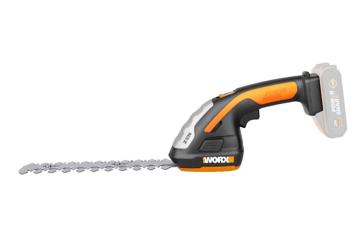 Žirklės žolei ir šakoms 20V 10/12/20cm, be pakrovėjoWORX